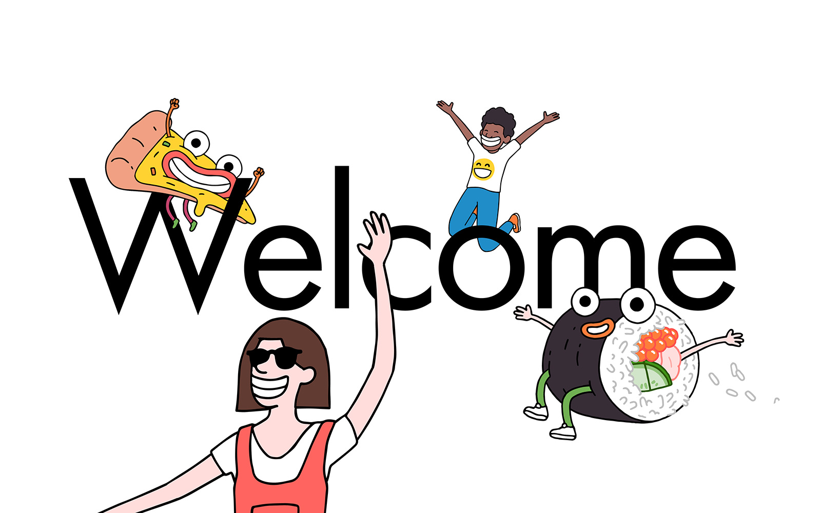 Fulham Pier welcome illustration